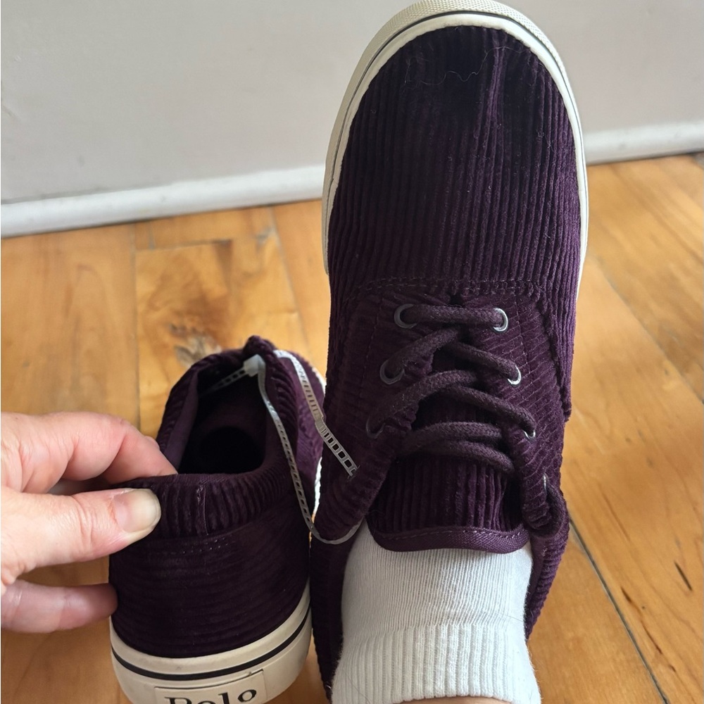 Polo Ralph Lauren Purple Velvet Shoes - Picture 2 of 5